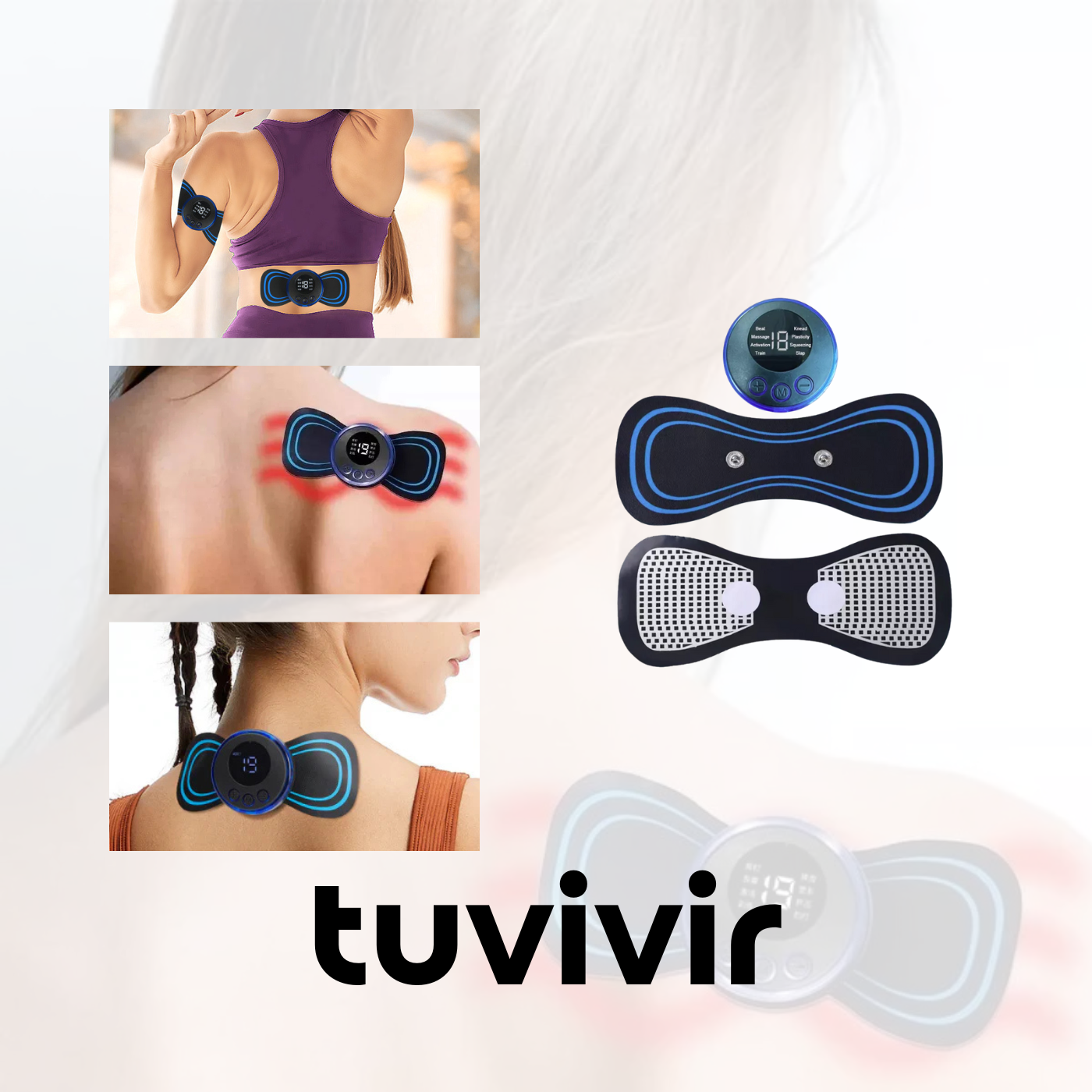 Mini Masajeador Mariposa® Alivio que se siente, ligereza que vuela contigo