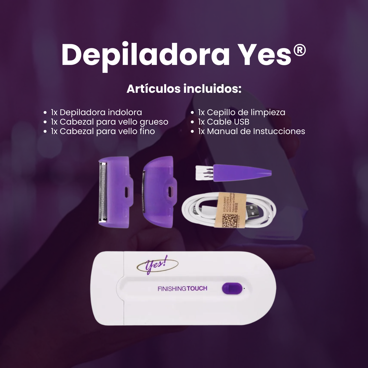 Depiladora Yes® Tecnología delicada para una piel perfecta